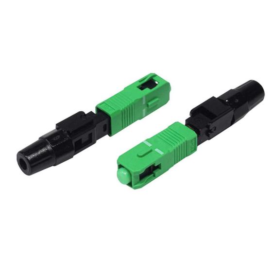 Imagem de Conector Óptico Rápido Sc/apc (verde) - Embalagem Com 10pçs