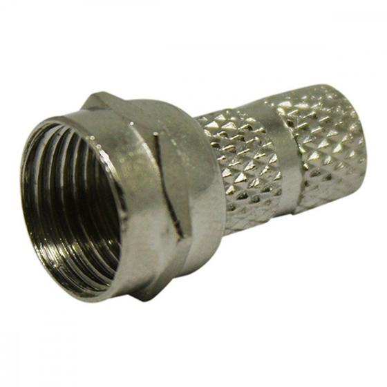 Imagem de Conector P/Cabo Coaxial F.C/Rosca 59 Dezcom - Kit C/100 Unidades