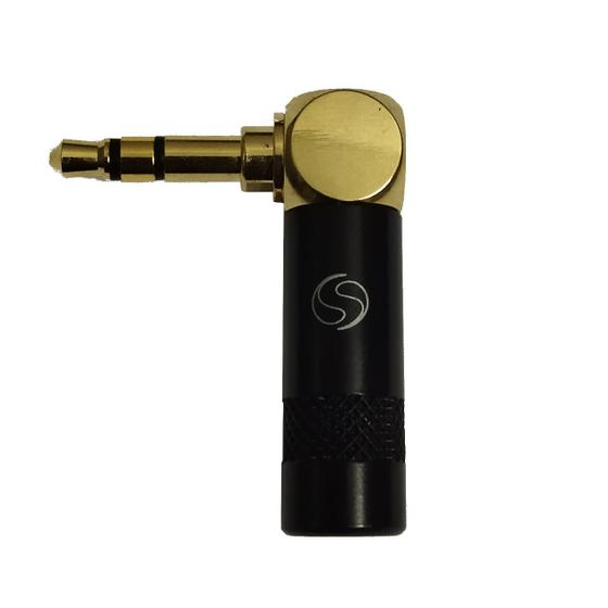 Imagem de Conector P2 Stereo Macho 90º Preto P2ST 90 OP01 - SANTO ANGELO