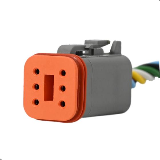 Imagem de Conector Plug Conector Deutsch 6 vias Dt04-6p/ Dt06-6s