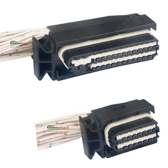 Imagem de Conector Plug Módulo Injeção Gol Polo Fox Saveiro ( Par )