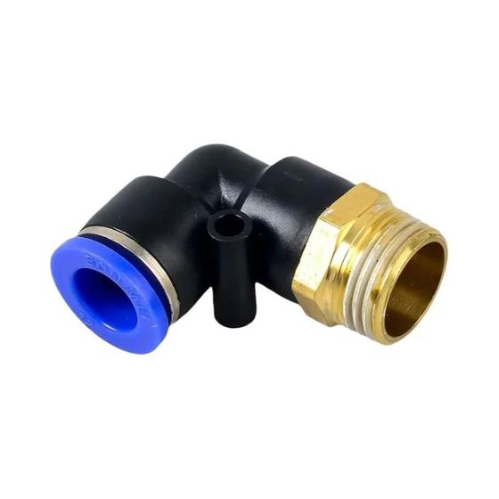 Imagem de Conector Pneumático de Cotovelo - Tubo de Rosca Macho 4mm-12mm (1/8" - 1/4")