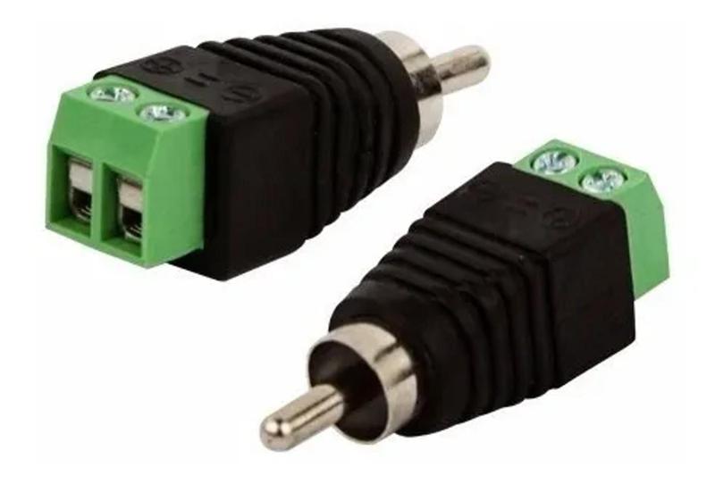 Imagem de Conector rca macho com borne (pacote com 10 un)