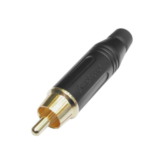 Imagem de Conector RCA Macho Linha Preto ACPR-BLK - AMPHENOL