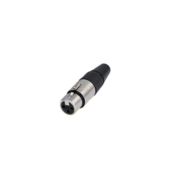 Imagem de Conector Rean RC3F XLR Femea Linha 3 POLOS Nickel