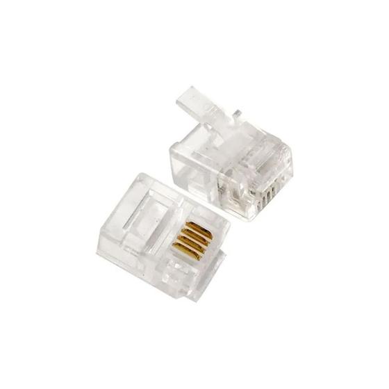Imagem de Conector RJ 11TEL Mister cartela com 10 100603