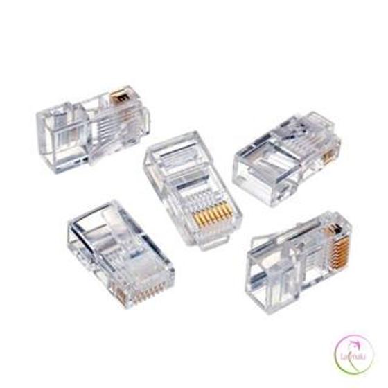 Conector RJ-45 CAT-6 - Para Estrutura de Rede - Pacote com 20 ou 50 unidades Menor preço em Conector RJ-45 CAT-6 - Para Estrutura de Rede - Pacote com 20 ou 50 unidades