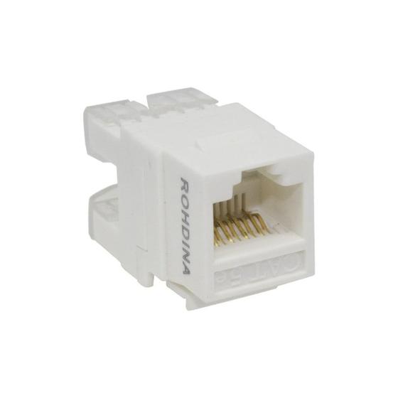 Conector RJ-45 CAT5E Fêmea 8 Vias Rohdina Menor preço em Conector RJ-45 CAT5E Fêmea 8 Vias Rohdina