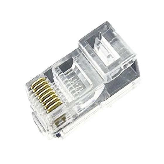 Imagem de Conector Rj45 5Ou Cat5E C/10Pçs