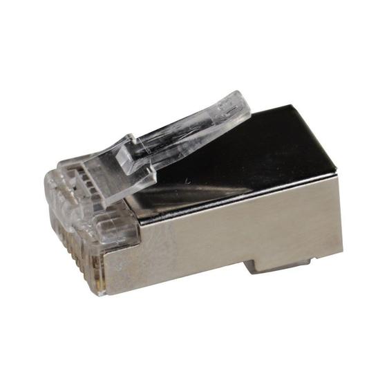 Imagem de Conector rj45 cat.5e ftp (100 pçs)