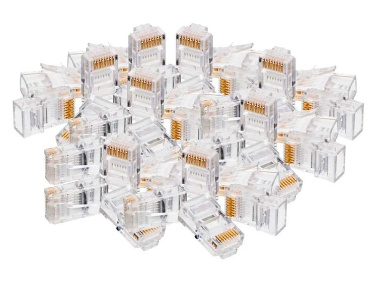 Imagem de Conector RJ45 Plug Modular 8x8 - 300unidades