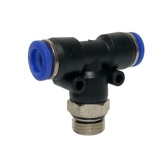 Imagem de Conector Tee Rosca Instantânea Mangueira 8mm x 1/4 2un