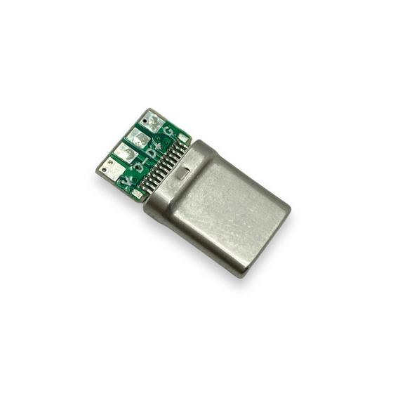 Imagem de Conector Tipo C USB 3.1 Macho Solda Cabo (Kit c/50)