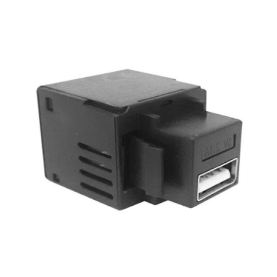 Imagem de Conector Usb Charger 5v 2.1A Preto Padrão Keystone Dutotec