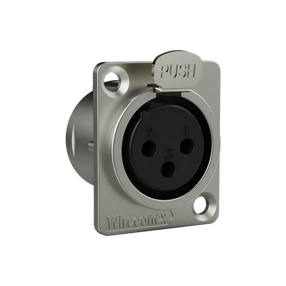 Imagem de Conector Wire Conex WC 1023 FP Xlr Painel Fêmea 3 polos