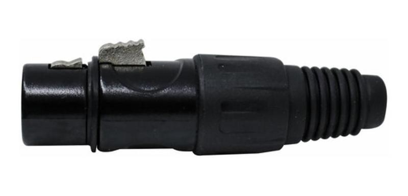 Imagem de Conector Xlr Canon Femea Preto Q-13Bk Csr