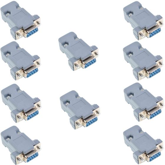 Imagem de Conectores DB9 Femininos Oiyagai - Kit com 10 Unidades - Tipo Solda