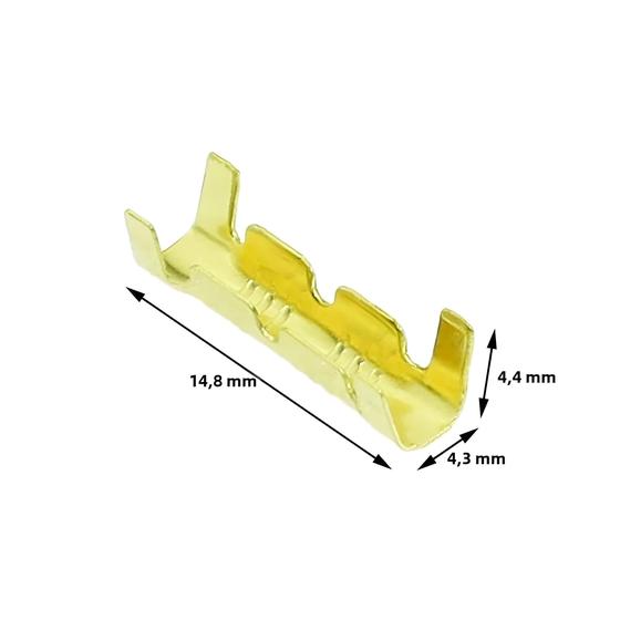 Imagem de Conectores De Fio Em Forma De U De Dente Pequeno 100pcs 0,5-1,5 Mm2 Terminal Rápido Terminal De