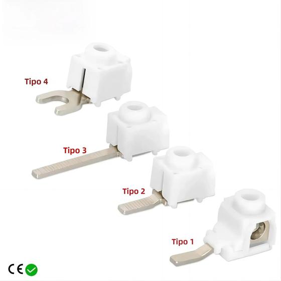 Imagem de Conectores de Fio para Barra de Disjuntor 25mm² - Pacote com 10 Peças