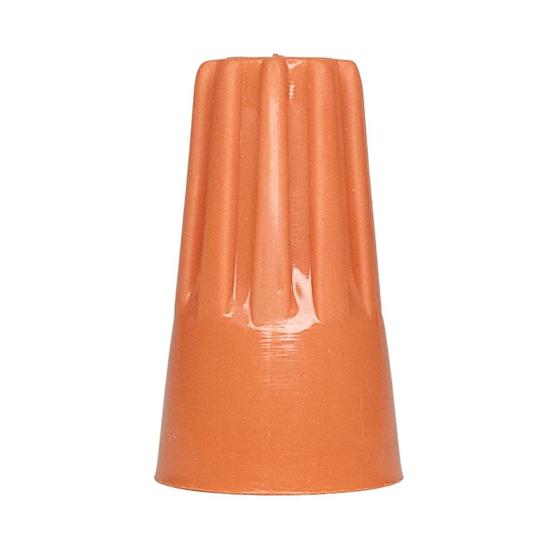 Imagem de Conectores De Torção Laranja 1,5 a 6,0 100 Unidades Elétrico Emenda Isolamento Junção Fios Cabos
