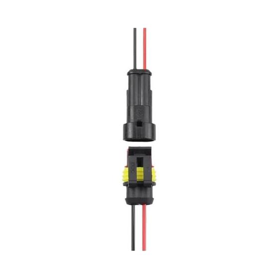 Imagem de Conectores Elétricos Automotivos à Prova d'Água - 2 Pinos Macho e Fêmea