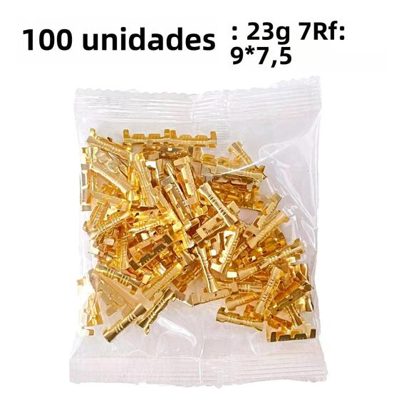 Imagem de Conectores Terminais De Cobre Amarelo 30 50 100pcs 03-15mm2 Interface Dupla De Alta Precisão