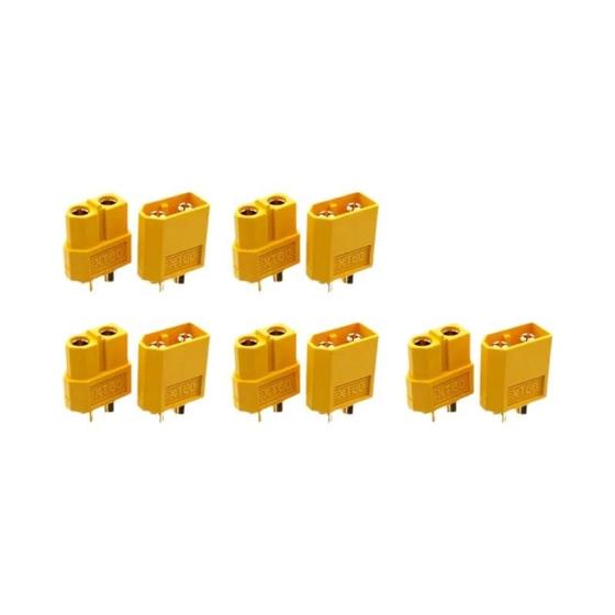 Imagem de Conectores XT60 Macho e Fêmea - Alta Qualidade - 1 a 100 Pares para Baterias Lipo RC
