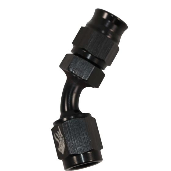 Imagem de Conexão 3AN/AN3 Curva 45 Mangueira PTFE All Black -Cód.8337