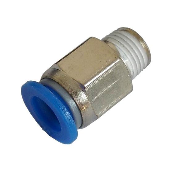 Imagem de Conexão Pneumática Reta Macho 10mm Rosca 18NPT