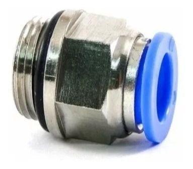 Imagem de Conexão Pneumática Reta Macho Rosca 1/2 Bsp X Tubo 06 Mm