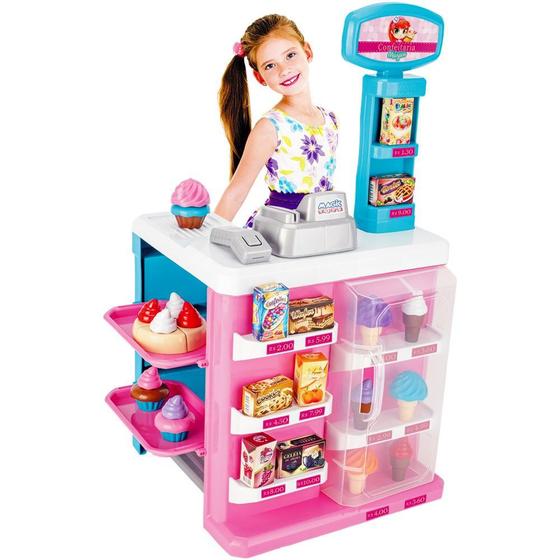 Imagem de Confeitaria Mágica Infantil Mercadinho C/ Acessórios Menina - Magic Toys