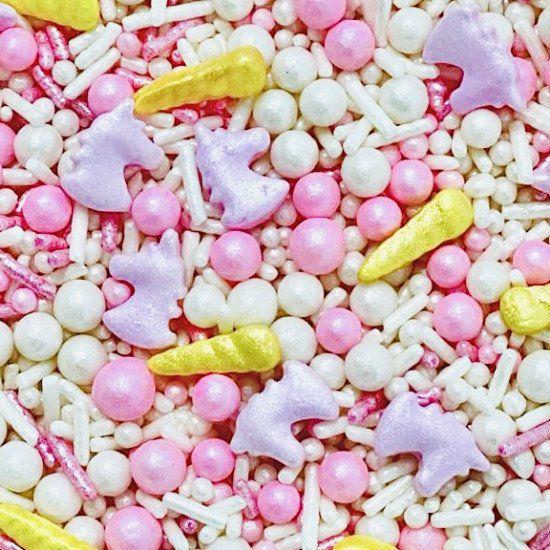 Imagem de Confeito Acucar Sprinkles Unicornio Rosa 50g Jady