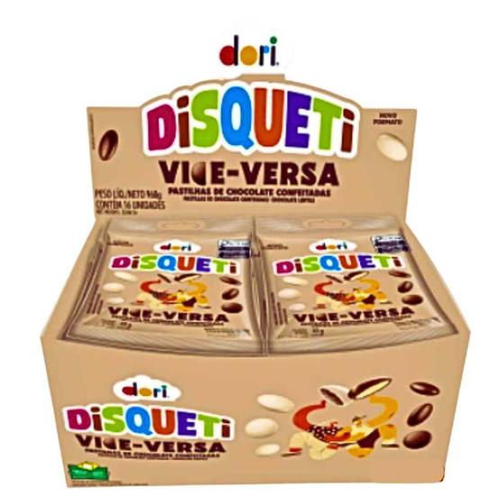 Imagem de Confeito Chocolate Disqueti Vice-Versa DORI 1cx 24un de 18g