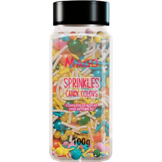 Imagem de Confeito de Açucar Sprinkles Candy Colors 100g - Mago