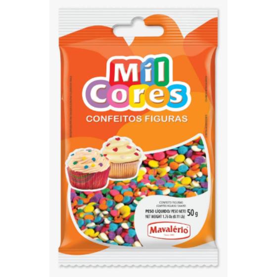 Imagem de Confeito Figuras Confete  Mil Cores