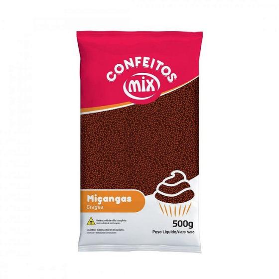 Imagem de Confeito Miçanga - Brigadeiro - 500g - Mix