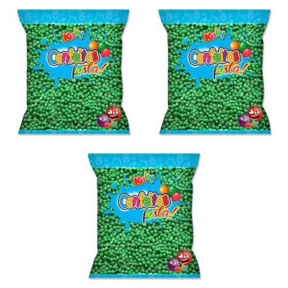 Imagem de Confeitos Sprinkles Bolinha Maçã Verde Kit com 1,5kg