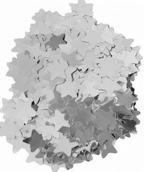 CONFETE METALIZADO ESTRELA - PRATA