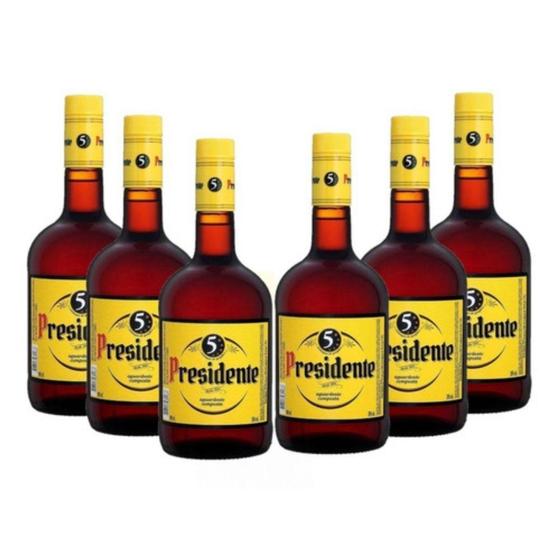 Imagem de Conhaque Presidente com 6 Unidades 900 ml - Providência