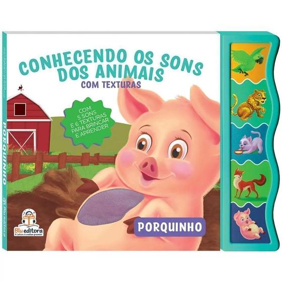 Imagem de Conhecendo os sons dos animais com texturas - porquinho
