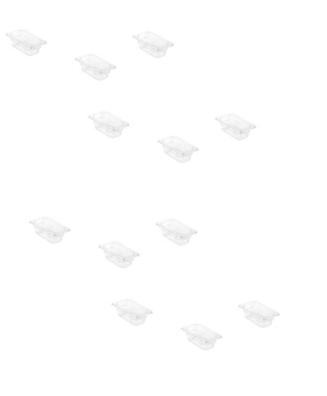 CONJ 12 CUBAS Gastronômicas Em POLICARBONATO GN 1/9X65 mm 590 ml Sem TAMPA CAMBRO Menor preço em CONJ 12 CUBAS Gastronômicas Em POLICARBONATO GN 1/9X65 mm 590 ml Sem TAMPA CAMBRO