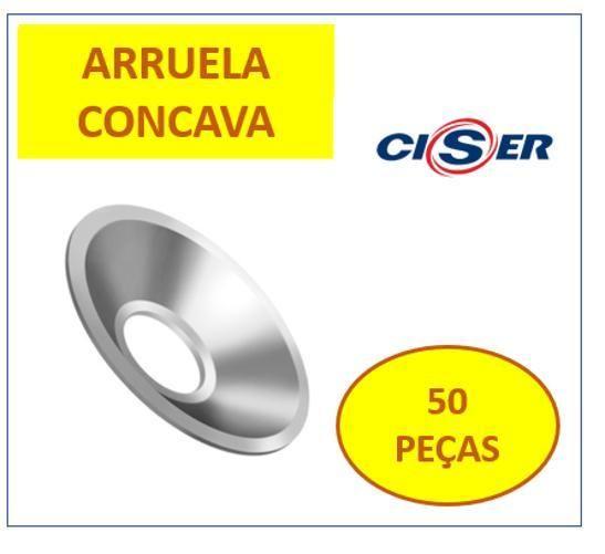 Imagem de Conj. 5/16 Concava Zb + Arruela Pvc - 50 Pçs