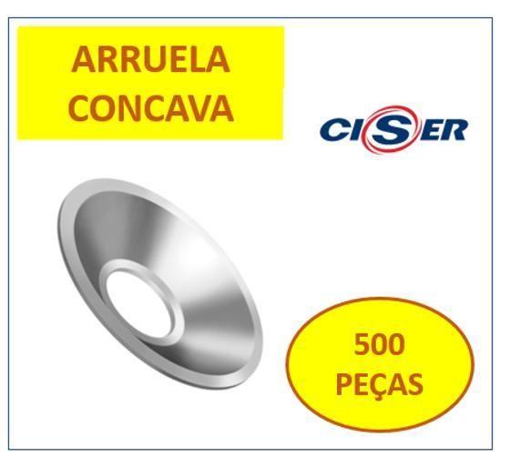 Imagem de Conj. 5/16 Concava Zb + Arruela Pvc - 500 Pçs