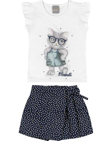 Imagem de Conj. blusa/ shorts saia/tam: 3/fem