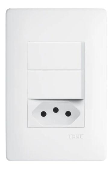 Imagem de Conj Interruptores Simples 16A/250V e Tomada 10A/250V Fame