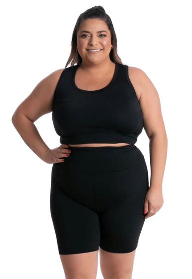 Imagem de Conj top e short suplex plus size