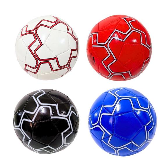 Imagem de Conjunto 04 Bolas de Futebol Campo PVC, Borracha 280gr Nº5