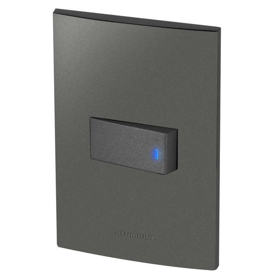 Imagem de Conjunto 1 Interruptor Led - Inova Grafite - Agt27