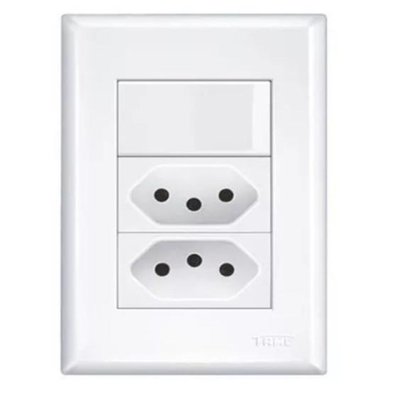 Imagem de Conjunto 1 Interruptor Simples + 2 Tomadas 20a 3534 Fame