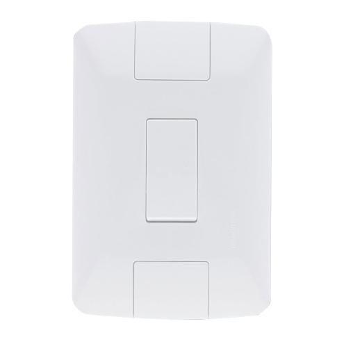 Imagem de Conjunto 1 Interruptor Simples C/ Placa 250V 6A Branco 4 X 2 REF: 57241/001 -TRAMONTINA